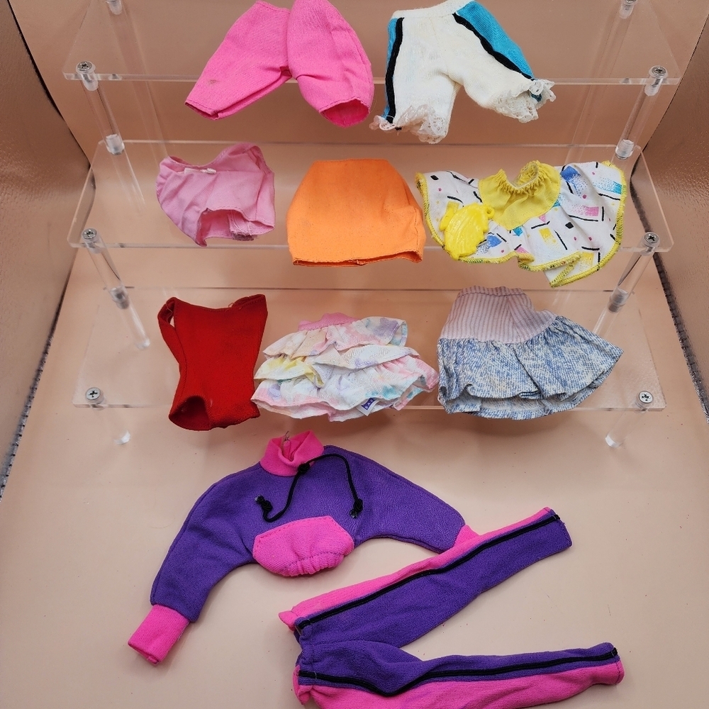 Vintage Barbie Clothing Lot Sweatpants Skirts Shorts Mattel